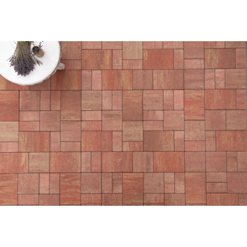 Външна настилка - Mediterana Rossa 30x20x6 см - Petra Pavage