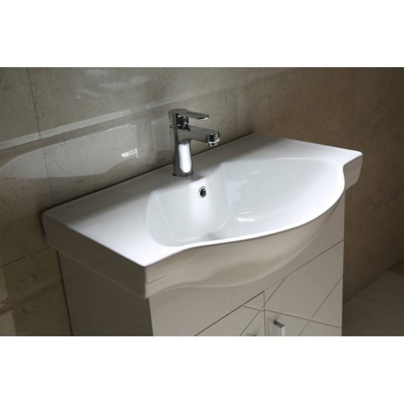 Шкаф за баня Водо 70х44х85см бял INTER CERAMIC - 4