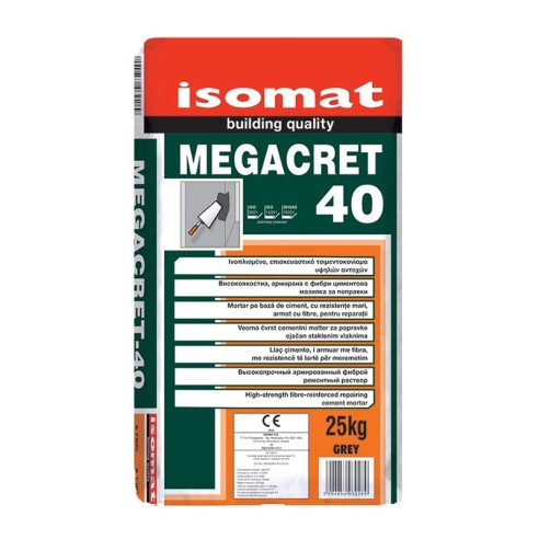 Циментова смес за поправки 25 кг MEGACRET-40 ISOMAT