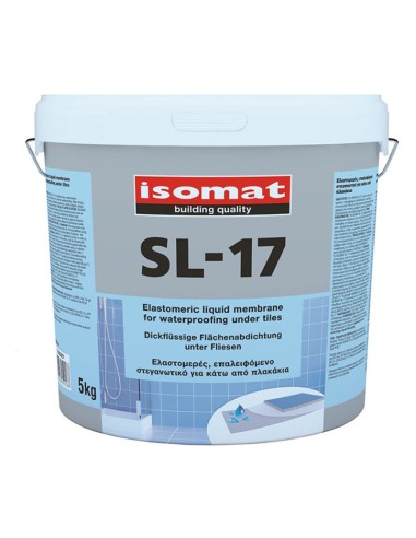 Течна мембрана за хидроизолация под плочки 5 кг ISOMAT SL-17
