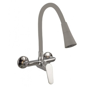 Месингов смесител Linni gray matt INTER CERAMIC