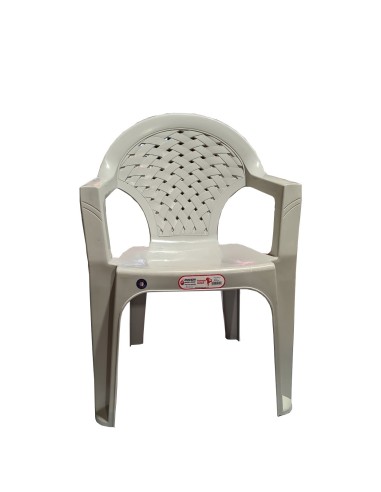 Градински стол PVC - сив -PALMIYE