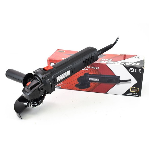 Електрически ъглошлайф RAIDER RDP-AG42 + Акумулаторен винтоверт Raider RDP-CDL30, Black Edition