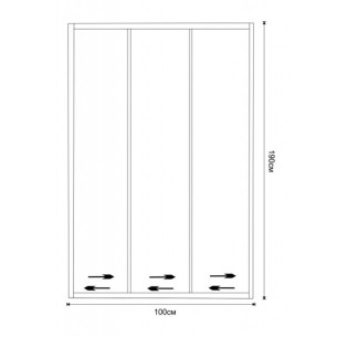 Параван за баня 100x190 см ICS S100/31 New INTER CERAMIC ➤ топ цена ➤ dshome.bg 2