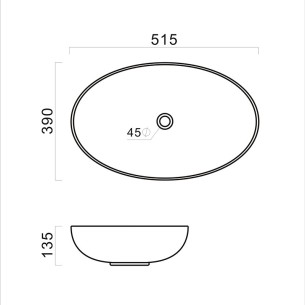 Мивка за плот 51.5x39x13.5 см TWB018 FORMA VITA 2
