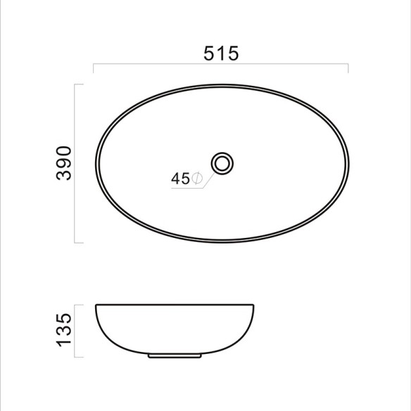 Мивка за плот 51.5x39x13.5 см TWB018 FORMA VITA
