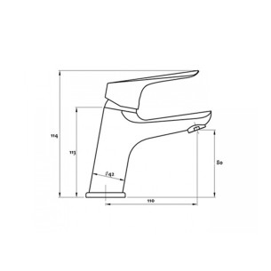 Смесител за баня със сифон, стоящ, Torino FORMA VITA 2