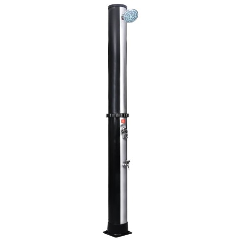 Градински соларен душ 220см с душ слушалка и кранче, 40 л