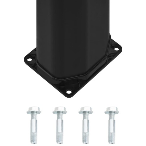 Градински соларен душ 217 см - слушалка и кранче - 35л черен