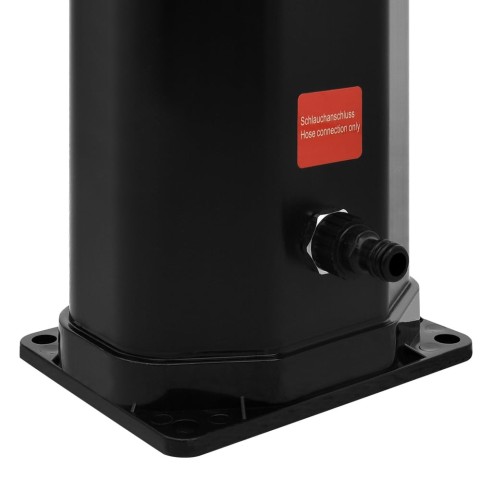 Градински соларен душ 217 см - слушалка и кранче - 35л черен