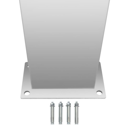 Градински душ - 210 см, неръждаема стомана, прав