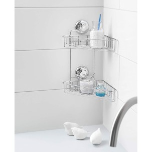 Ъглова етажерка на две нива BESTLOCK BATH 2