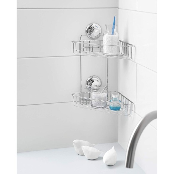 Ъглова етажерка на две нива BESTLOCK BATH