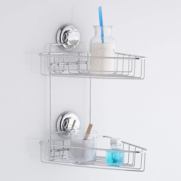 Ъглова етажерка на две нива BESTLOCK BATH