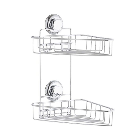 Ъглова етажерка на две нива BESTLOCK BATH
