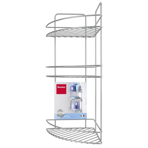 Ъглова етажерка за баня на три нива Reflex METALTEX