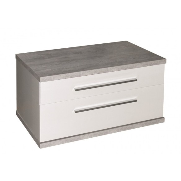 Шкаф за баня Ария 80х46х44см бял/дъб INTER CERAMIC - 3