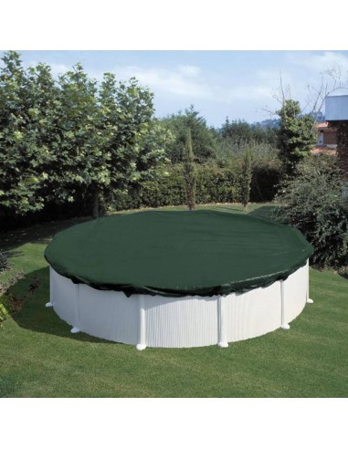 Summer Fun Зимно покривало за басейн кръгло 400-420 см PVC зелено