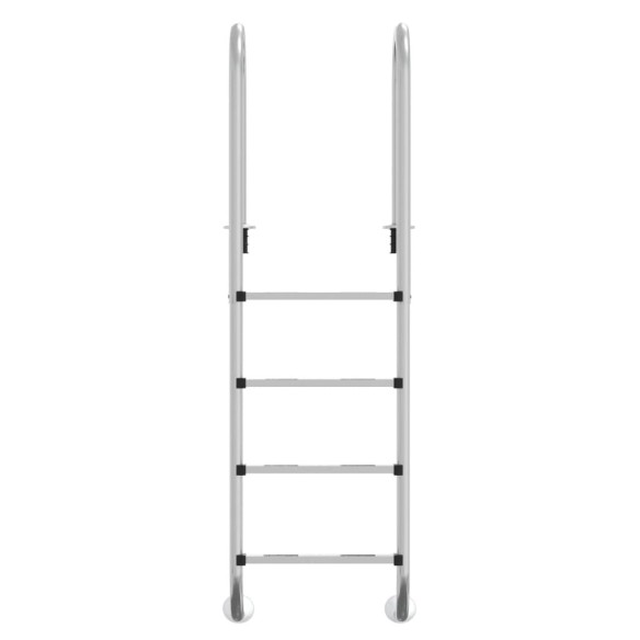 vidaXL Стълба за басейн 54x38x184,5 см неръждаема стомана 304
