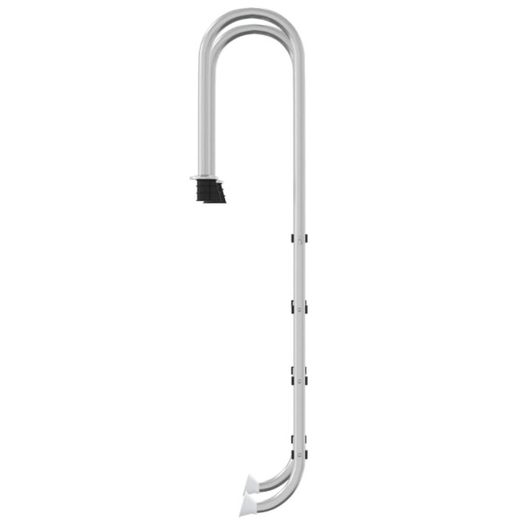 vidaXL Стълба за басейн 54x38x184,5 см неръждаема стомана 304