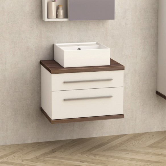 Шкаф за баня Ария 60х46х44см бял/сив INTER CERAMIC - 1