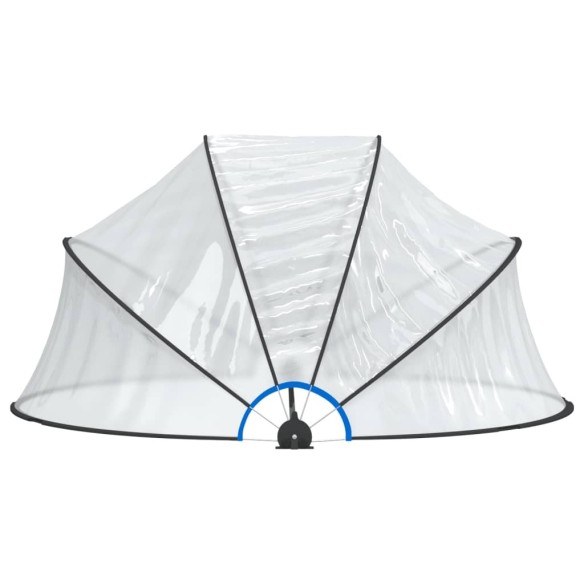 vidaXL Купол за басейн 315x158 см PVC