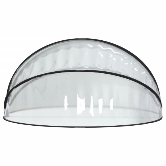 vidaXL Купол за басейн 315x158 см PVC