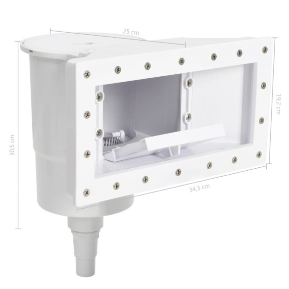 vidaXL Скимер за басейн с широк отвор, 11 части, 34,3x25x30,5 см