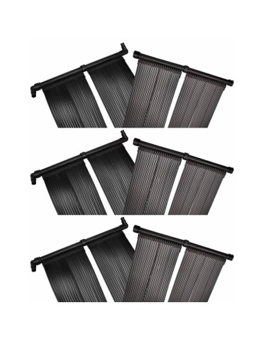 vidaXL Соларни панели за нагряване на басейн, 6 бр, 80x620 см
