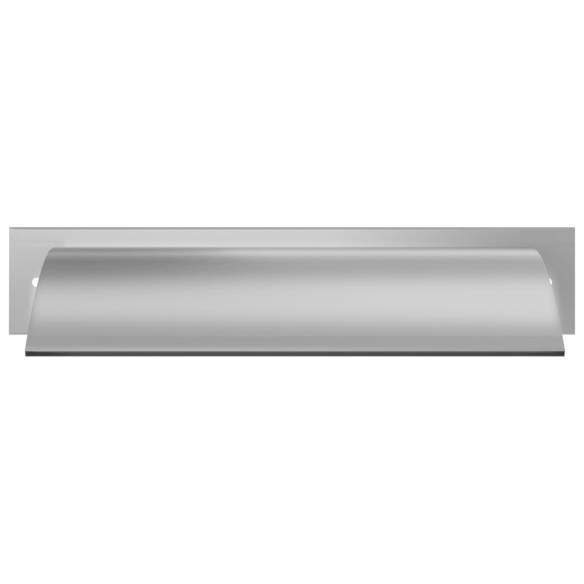 vidaXL Фонтан за басейн, сребрист, 45x9x26 см, неръждаема стомана