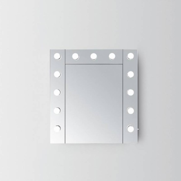 Горен огледален шкаф за баня Айрис с LED осветление INTER CERAMIC - 1