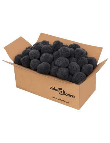 vidaXL Филтърни топки за басейн против миризми черни 700 г полиетилен