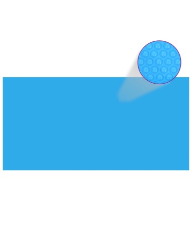 vidaXL Покривало за басейн, синьо, 400х200 см, PE