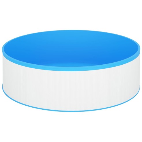 vidaXL Басейн с линер, 350x90 см, бял