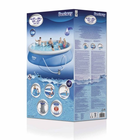 Bestway Басейн Fast Set, 457x84 cм, 57313