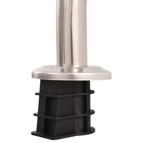 vidaXL Стълба за басейн с 3 стъпала, неръждаема стомана 304, 120 см