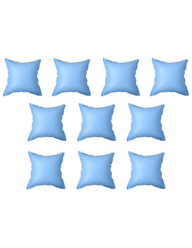 vidaXL Надуваеми възглавници за покривало на надземен басейн 10 бр PVC