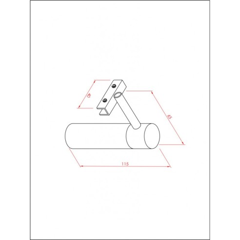 LED осветително тяло за баня 11.5х6.5х4см хром INTER CERAMIC