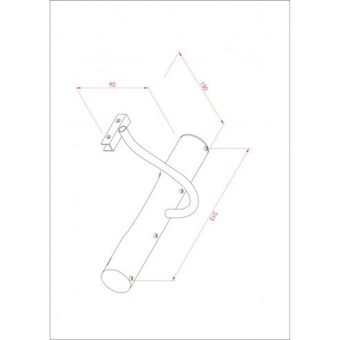 LED осветително тяло за баня 21,5х15х9см хром INTER CERAMIC - 2