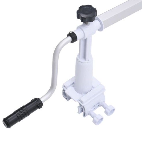 vidaXL Ролка за покривало на басейн с пластмасова основа