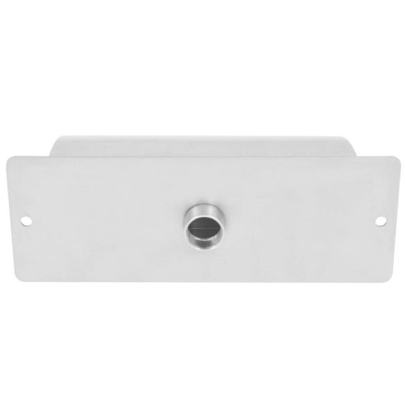 vidaXL Фонтан за басейн, неръждаема стомана, 30x9x26 см, сребрист