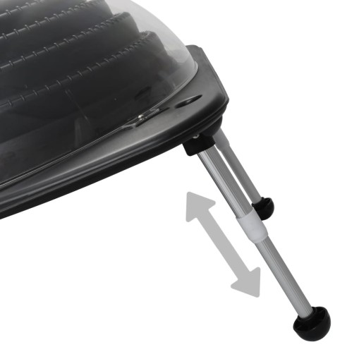 vidaXL Соларен нагревател за басейн, 75x75x36 см, HDPE, алуминий