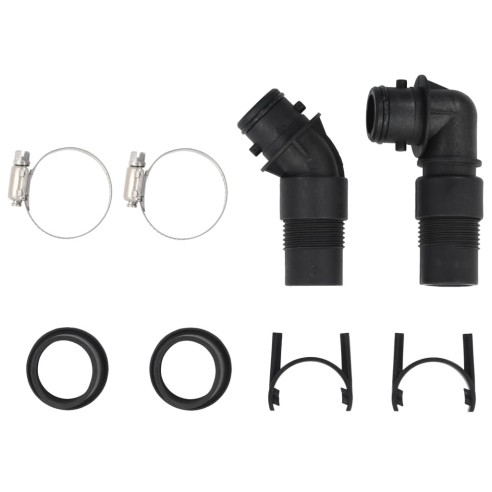 vidaXL Соларен нагревател за басейн, 75x75x36 см, HDPE, алуминий