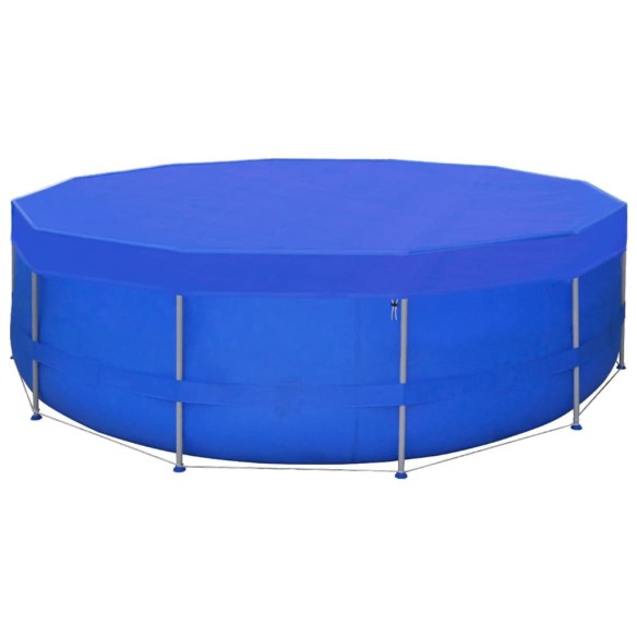 vidaXL Покривала за басейни, PE, 2 бр, кръгли, 460 см, 90 г/м2