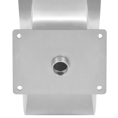 vidaXL Фонтан за басейни, неръждаема стомана, 50x30x53 см, сребро