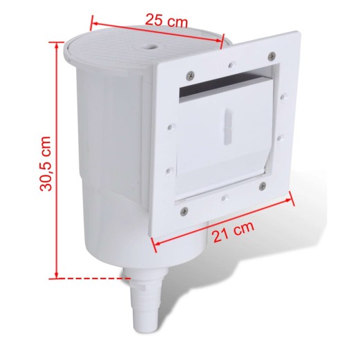 vidaXL Скимер за басейн, 8 части, 21x25x30,5 см