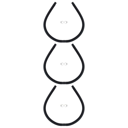 vidaXL Извити соларни панели за отопление на басейн, 3 бр, 110x65 см