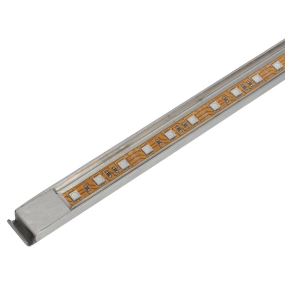 vidaXL Правоъгълен фонтан за басейн, LED, неръждаема стомана, 60 см