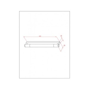 LED осветително тяло за баня  63.2x8.5x3.8см хром INTER CERAMIC - 1 2