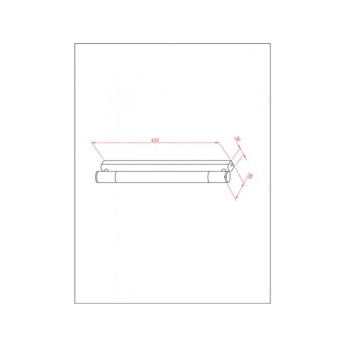 LED осветително тяло за баня  63.2x8.5x3.8см хром INTER CERAMIC - 2